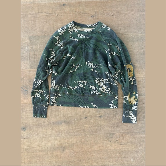 zadig & voltaire upper camouflage camo sweatshirt pullover - Picture 2 of 6